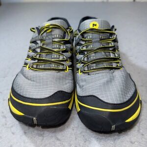 Merrell All Out Rush Mens Trail Running Shoes Grey Yellow Black UniFly Sneaker